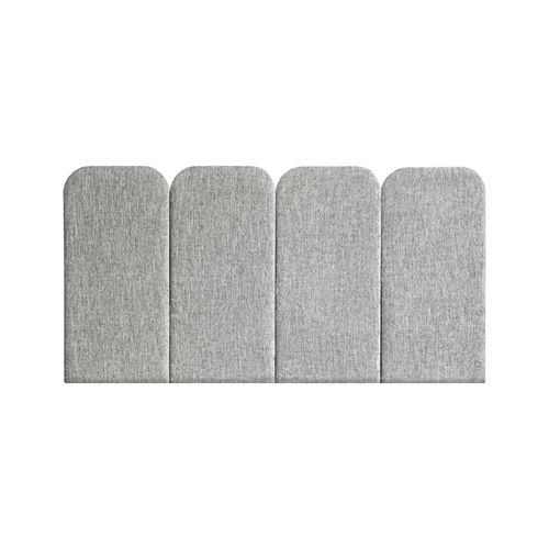 Tête de lit pour lit double - PAN: VELVET GRIS CLAIR - NUÉE ÉDITION - contemporaine / en tissu / tapissée