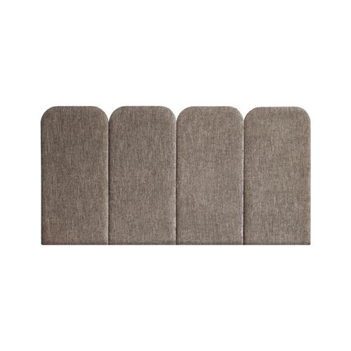 Tête de lit pour lit double - PAN: VELVET TAUPE - NUÉE ÉDITION - contemporaine / en tissu / tapissée