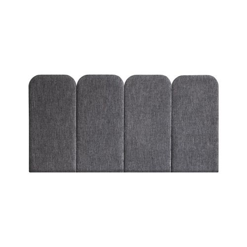 Tête de lit pour lit double - PAN: VELVET GRIS - NUÉE ÉDITION - contemporaine / en tissu / tapissée