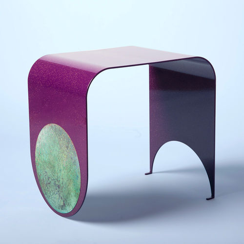 Tabouret contemporain - THIN - KIN & COMPANY - en acier