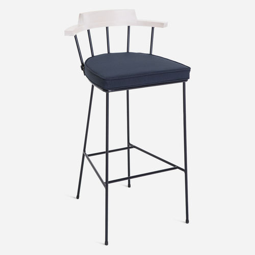 Chaise de bar contemporaine - MIM 755 - Vergés - d'intérieur / en tissu / en bois massif