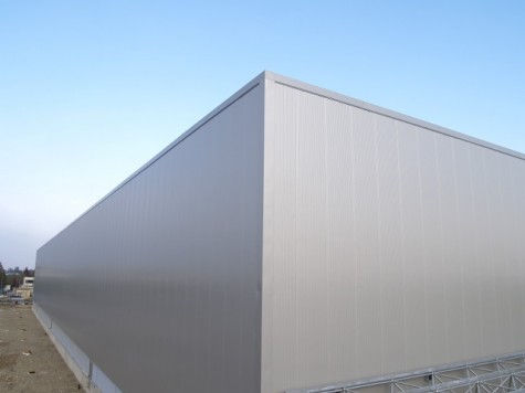 Panneau sandwich pour bardage - ALUTECH WAND - Alubel - face métallique / âme en polyuréthane PUR