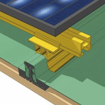 Système de montage pour toiture en tuiles - ALUGRAF UNIVERSAL - Alubel - pour toit-terrasse / sur toiture / solaire