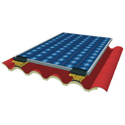 Système de montage pour toiture en tuiles - ISOCOPPO FV - Alubel - sur toiture / solaire / pour membrane photovoltaïque