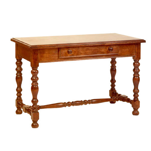 Bureau Louis XIII - BU316 - Henryot & Cie - en bois / avec rangement