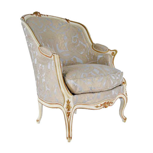 Fauteuil de style Louis XV - BE2003 - Henryot & Cie - en tissu / en bois / bergère