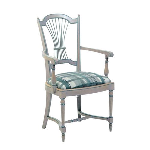 Chaise de style provençal - FA166/ CH166 - Henryot & Cie - d'intérieur / en tissu / avec piètement en bois