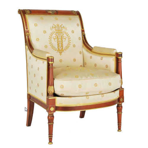 Fauteuil de style Directoire - BE27 BIS - Henryot & Cie - en tissu / en bois / bergère