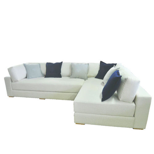Canapé d'angle - LOBBY - Henryot & Cie - contemporain / en tissu / blanc