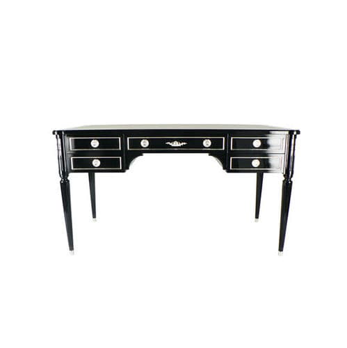 Bureau de style Louis XVI - BU1631 BIS - Henryot & Cie - en bois / avec rangement