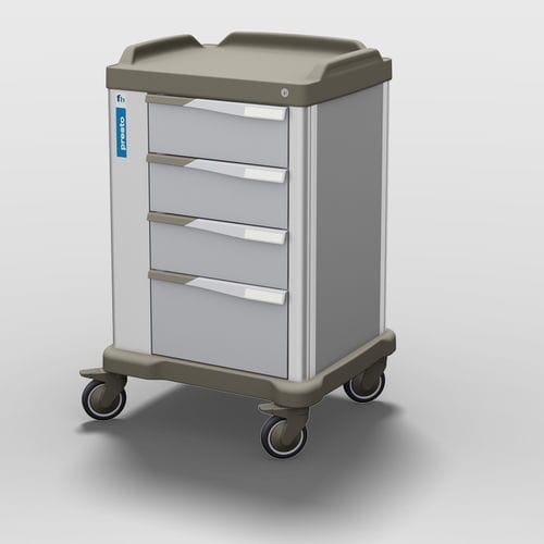 Chariot de soins - PRESTO MEDIUM  - Francehopital - poubelle / pour établissement de santé / pour hôpital