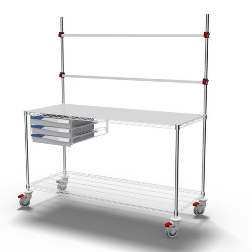 Table contemporaine - Procedure - Francehopital - en HPL / avec piètement en acier chromé / avec piètement en ABS