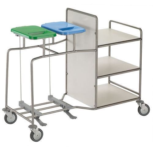 Chariot à linge - CBPXPW - Francehopital - poubelle / professionnel / en inox