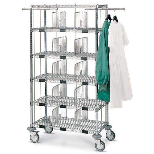 Chariot à linge - MOSYS  - Francehopital - pour hôpital / en acier chromé