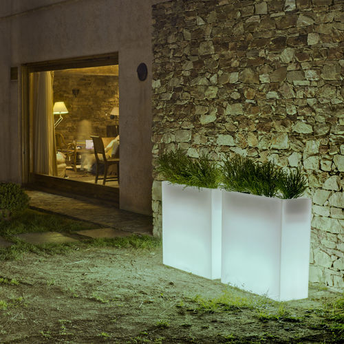 Jardinière en polyéthylène - JUNCO - NEWGARDEN - rectangulaire / lumineuse / contemporaine