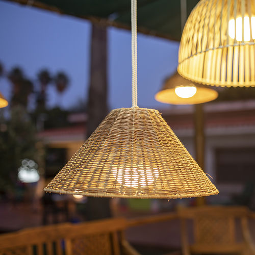 Lampe suspendue - CALOBRA NATURE - NEWGARDEN - en rotin / en corde / contemporaine