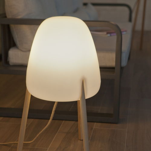 Lampe sur pied - ROCKET 70 - NEWGARDEN - en bois / en polyéthylène / contemporaine
