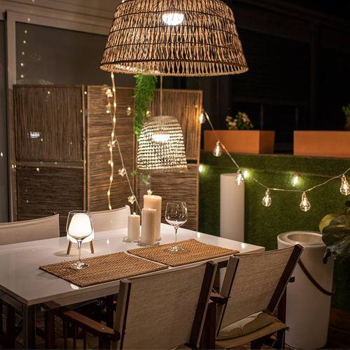 Suspension - AMALFI HANG - NEWGARDEN - en fibre naturelle / contemporaine / sans fil