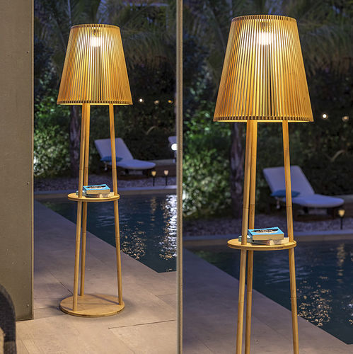 Lampe sur pied - OKINAWA - NEWGARDEN - en bois / contemporaine / sans fil