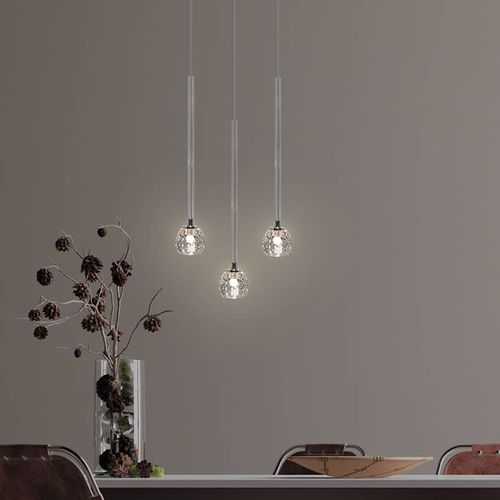 Suspension - LT3 CRISTAL - ISA MOSS - en acier laqué / en cristal / contemporaine