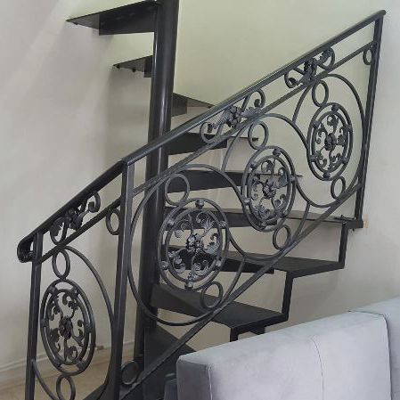 Garde-corps en fer forgé - Ban-Inox - à barreaux / d'intérieur / pour escalier