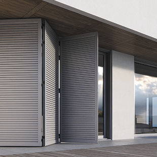 Volet coulissant - SH3200  - ALUMINCO - pliant / fixe / à lames