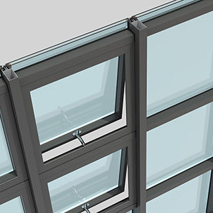 Mur-rideau en panneaux - EW50  - ALUMINCO - en verre / en aluminium / en composite