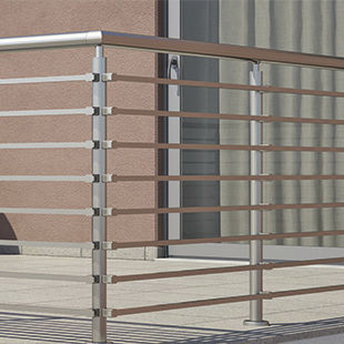 Garde-corps en aluminium - CLASSIC LINE - ALUMINCO - à barreaudage / d'extérieur / d'intérieur