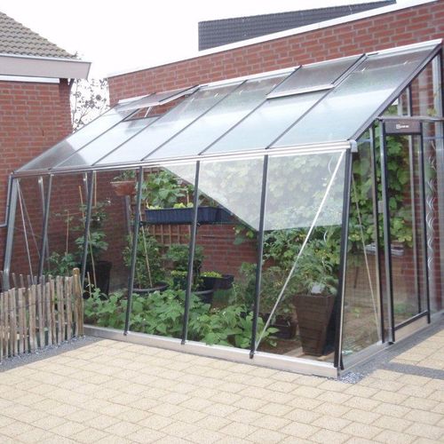 Serre de jardinage - MS2H - ACD - monochapelle / structure en aluminium / en verre
