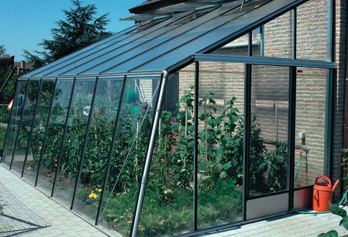 Serre de jardinage - MS3H - ACD - monochapelle / structure en aluminium / en verre