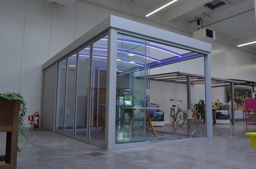 Serre de production - BRAVA - ACD - monochapelle / structure en aluminium / en verre