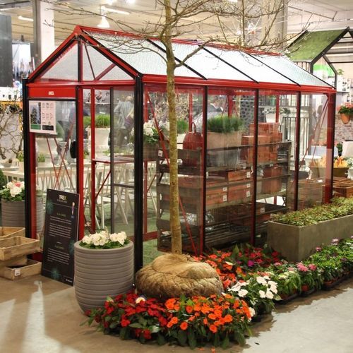 Serre de jardinage - PICCOLO P05 - ACD - monochapelle / structure en aluminium / en verre