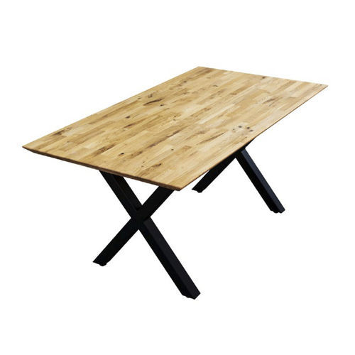 Table design minimaliste - ASKET-LOFT CLASSIK - Hitte s.r.o. - en chêne / avec piètement en acier thermolaqué / rectangulaire