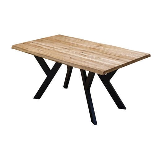 Table contemporaine - BOSCO &mdash; ASKET-LOFT - Hitte s.r.o. - en chêne / avec piètement en acier thermolaqué / rectangulaire