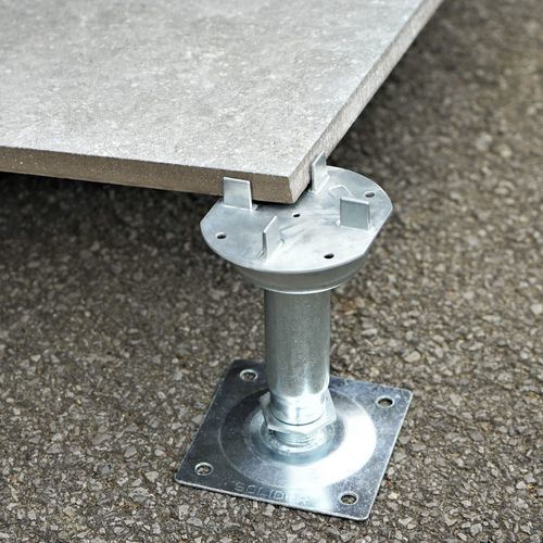 Plot de terrasse en acier - FS 13/22 - SOLIDOR - à haute résistance / acoustique / ignifuge