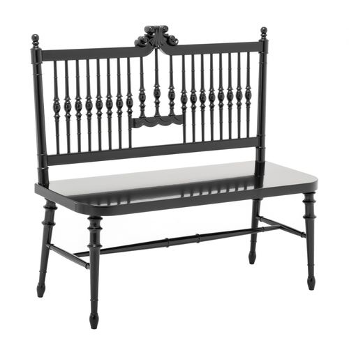 Banc de style - MORRIS - Ziemann Home Design - en bois / avec dossier / pour restaurant