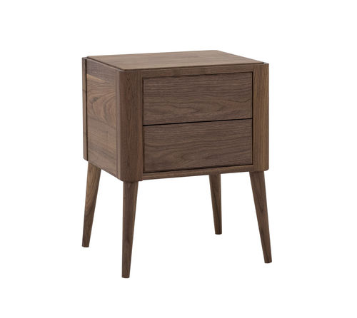 Table de chevet de style scandinave - AMARANTH - Ziemann Home Design - en bois / en marbre / avec piètement en bois