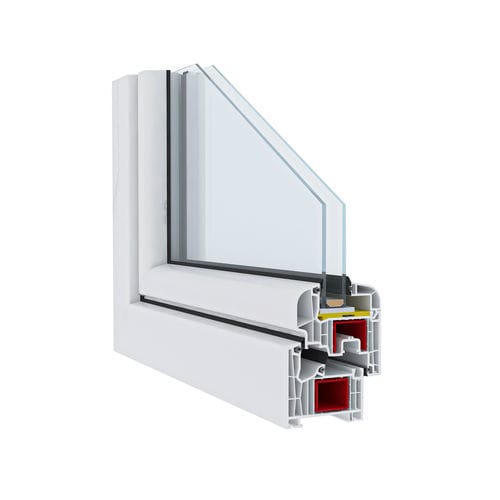 Profilé pour fenêtre en PVC - Inova Middle Gasket - ASAŞ Veratec - à isolation thermique / acoustique
