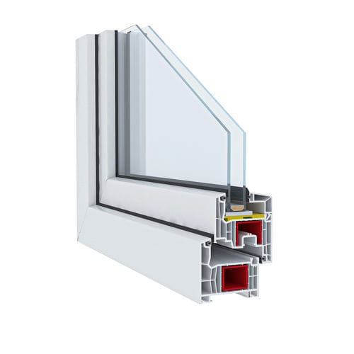 Profilé pour fenêtre en PVC - Inova 76 System - ASAŞ Veratec - à isolation thermique / acoustique