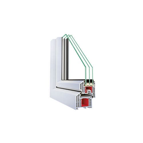 Profilé pour fenêtre en PVC - Maxi Plus - ASAŞ Veratec - à isolation thermique / acoustique / étanche