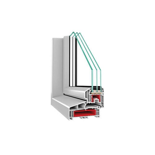 Profilé pour fenêtre en PVC - Maxi Empire - ASAŞ Veratec - à isolation thermique / acoustique / résistant au vent