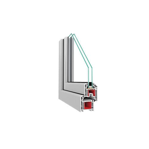 Profilé pour fenêtre en PVC - Diamond  - ASAŞ Veratec - à isolation thermique / acoustique / résistant au vent