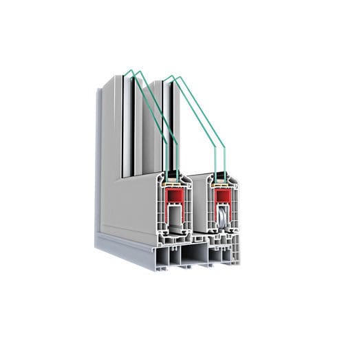 Profilé pour porte en PVC - Hebe Schiebe - ASAŞ Veratec - à isolation thermique / acoustique / résistant au vent