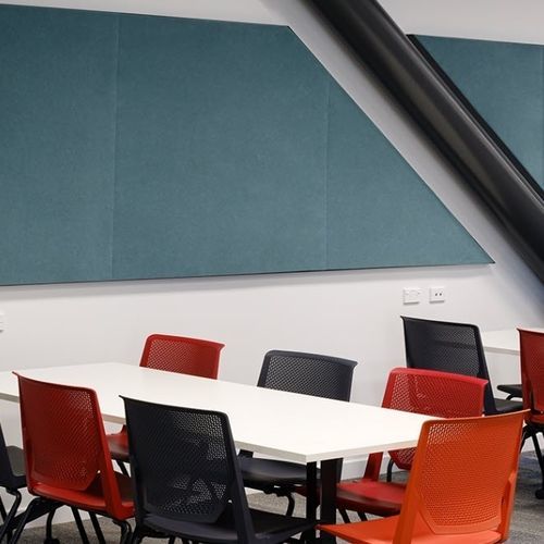 Panneau acoustique pour plafond - QUIETSPACE® - AUTEX ACOUSTICS - en fibre de polyester / rectangulaire / gris