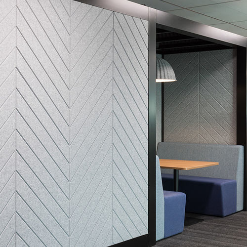 Panneau acoustique pour mur - GROOVE - AUTEX ACOUSTICS - en PET / rectangulaire / aspect bois