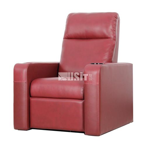 Fauteuil de cinéma en cuir - UV-835A - Usit Seating - professionnel / résidentiel / rouge