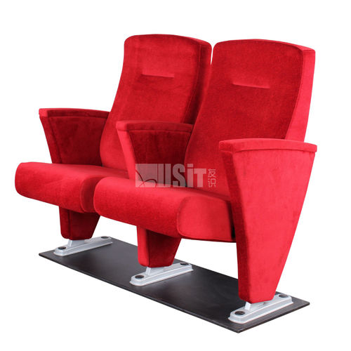 Fauteuil d'auditorium contemporain - UA-601 - Usit Seating - en tissu / pliant / rouge