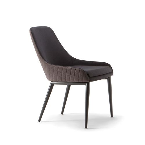 Chaise contemporaine - 30 058 SL - TIROLO SRL - d'intérieur / en tissu / avec piètement en métal