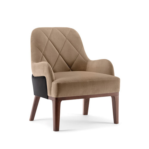 Fauteuil contemporain - GILL 070 P - TIROLO SRL - en tissu / en bois / personnalisable
