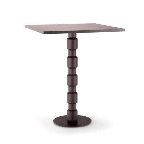 Table mange-debout contemporaine - BERLINO 080 H110 - TIROLO SRL - en hêtre / en stratifié / avec piètement en métal